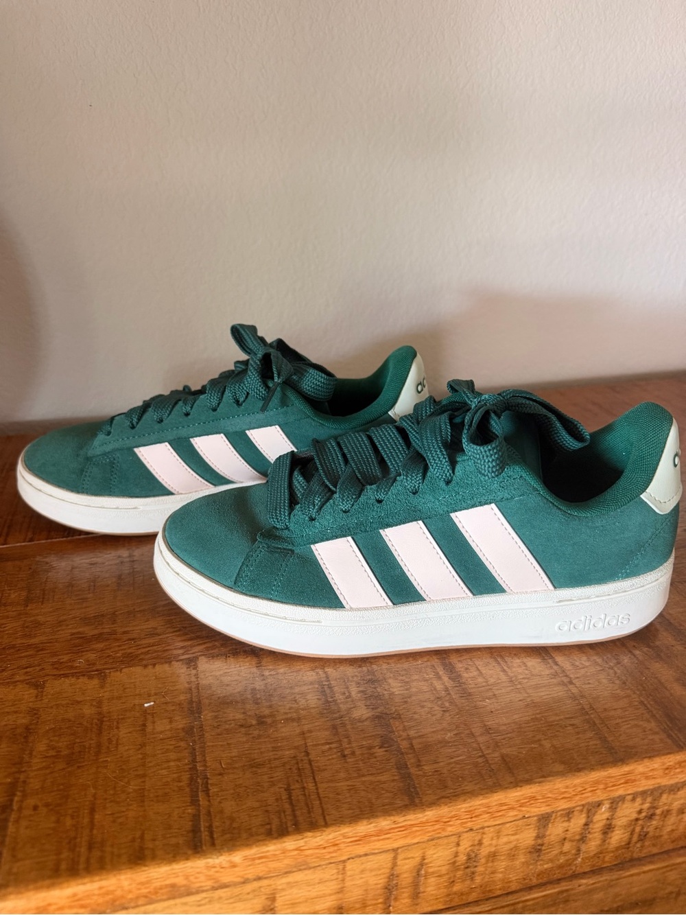 adidas Women’s Grand Cloud Alpha sneakers, pink/green - size 8.5